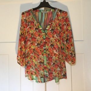Multicolored Floral Blouse